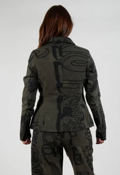 Rundholz Black Label Jackets^Fitted Jacket in Jungle Big Print