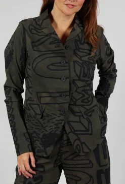 Rundholz Black Label Jackets^Fitted Jacket in Jungle Big Print