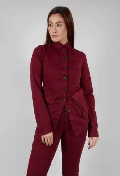 Pal Offner Jackets^Fitted Penguin Jacket in Merlot