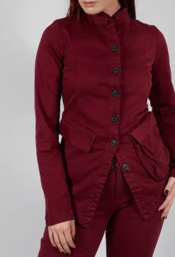 Pal Offner Jackets^Fitted Penguin Jacket in Merlot