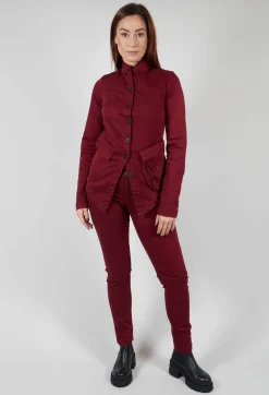 Pal Offner Jackets^Fitted Penguin Jacket in Merlot
