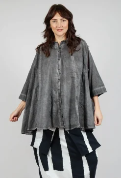 Rundholz Black Label Shirts & Blouses^Flared Hem Blouse in Black Cloud