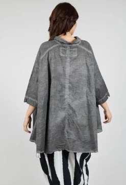 Rundholz Black Label Shirts & Blouses^Flared Hem Blouse in Black Cloud