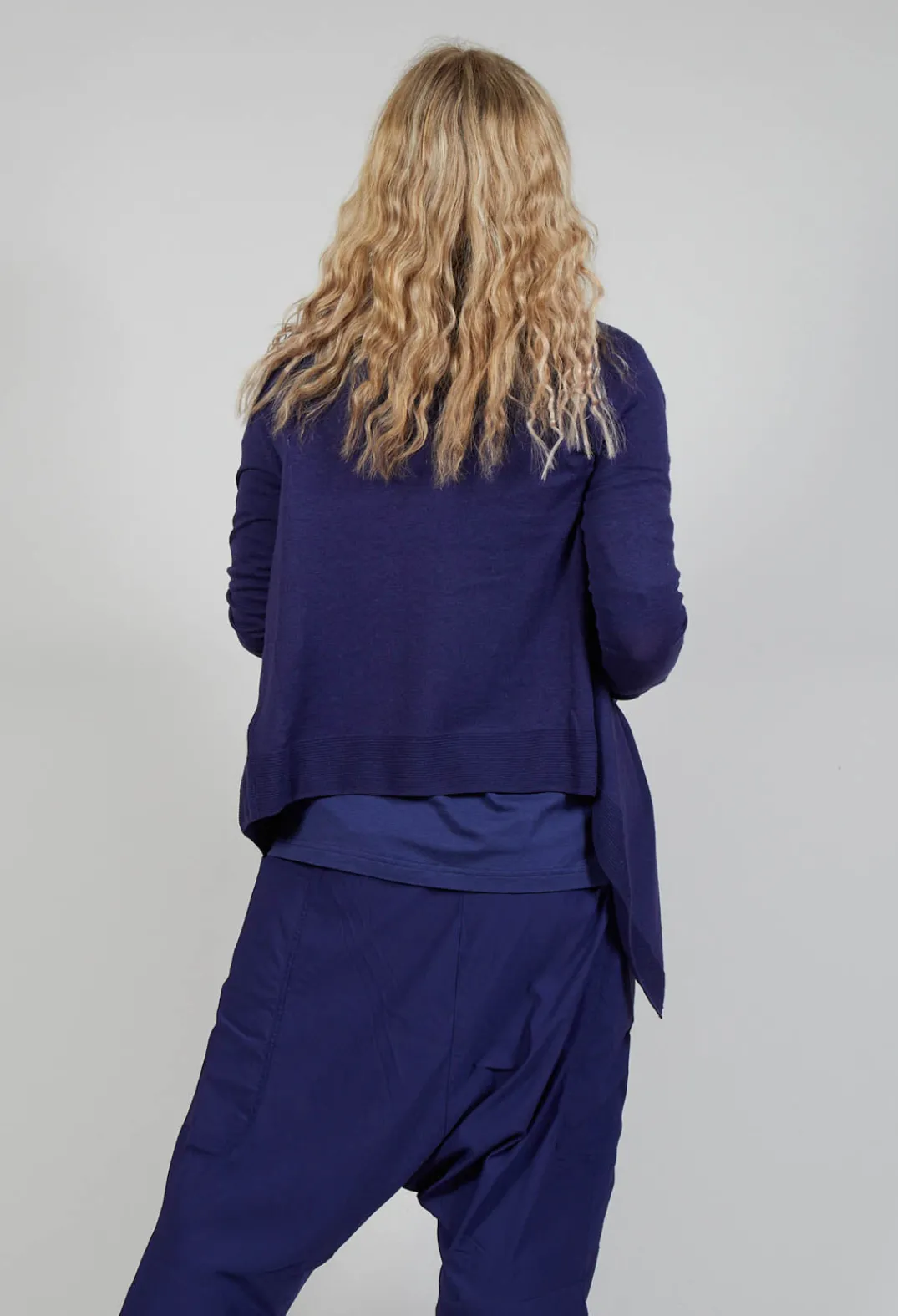 Rundholz Black Label Cardigans^Flared Hem Short Cardigan in Azur