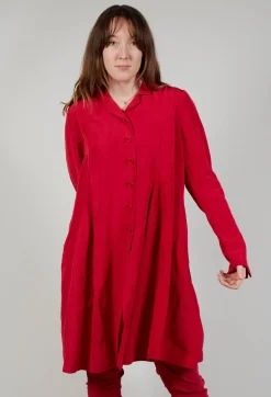 Rundholz Black Label Coats^Flared Hem Tailored Coat in Chili