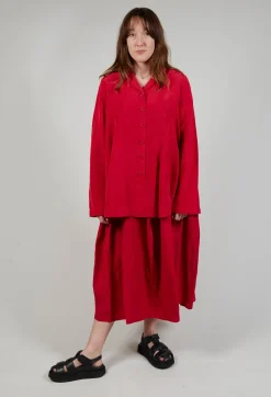 Rundholz Black Label Jackets^Flared Hem Tailored Jacket in Chili