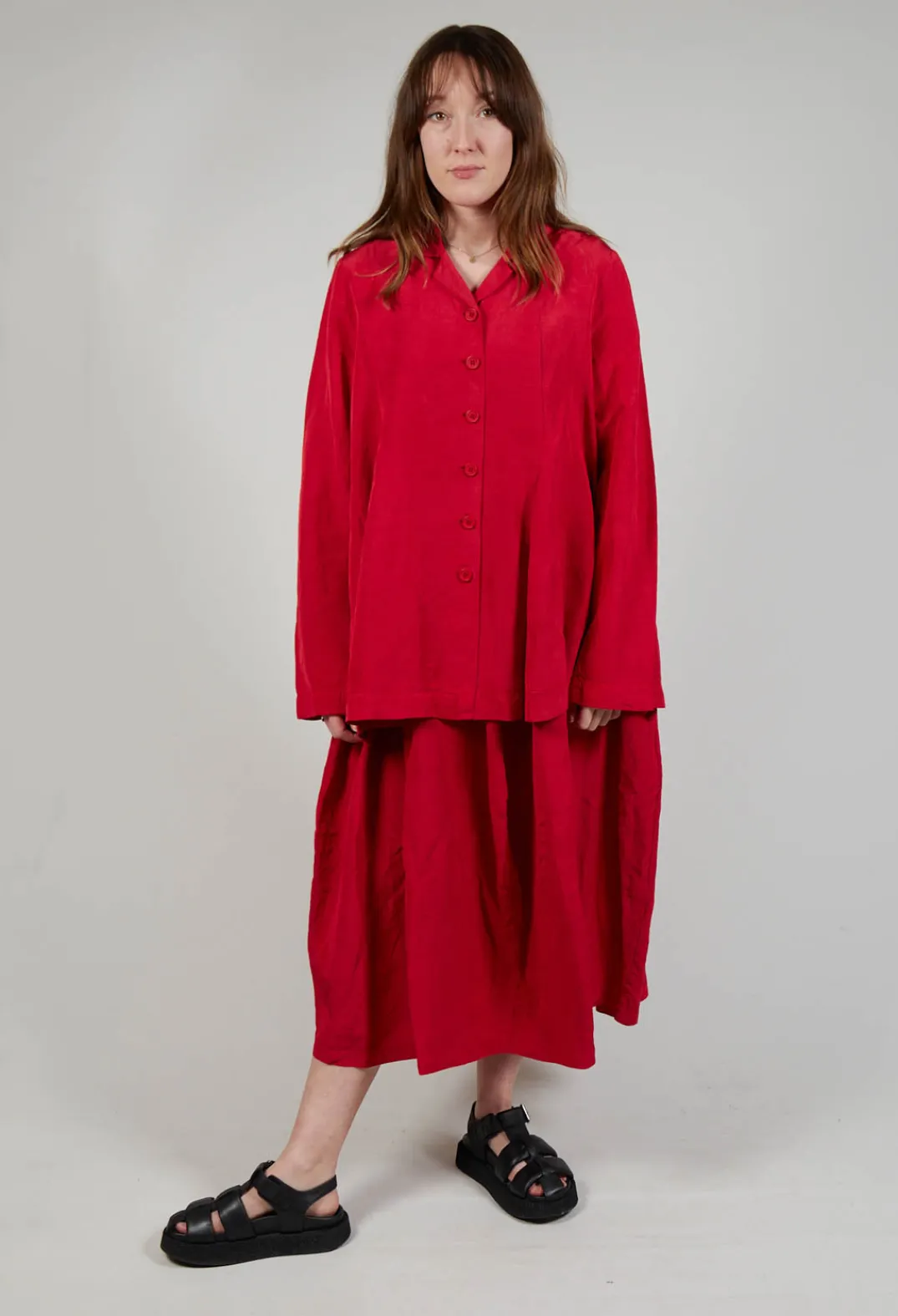 Rundholz Black Label Jackets^Flared Hem Tailored Jacket in Chili