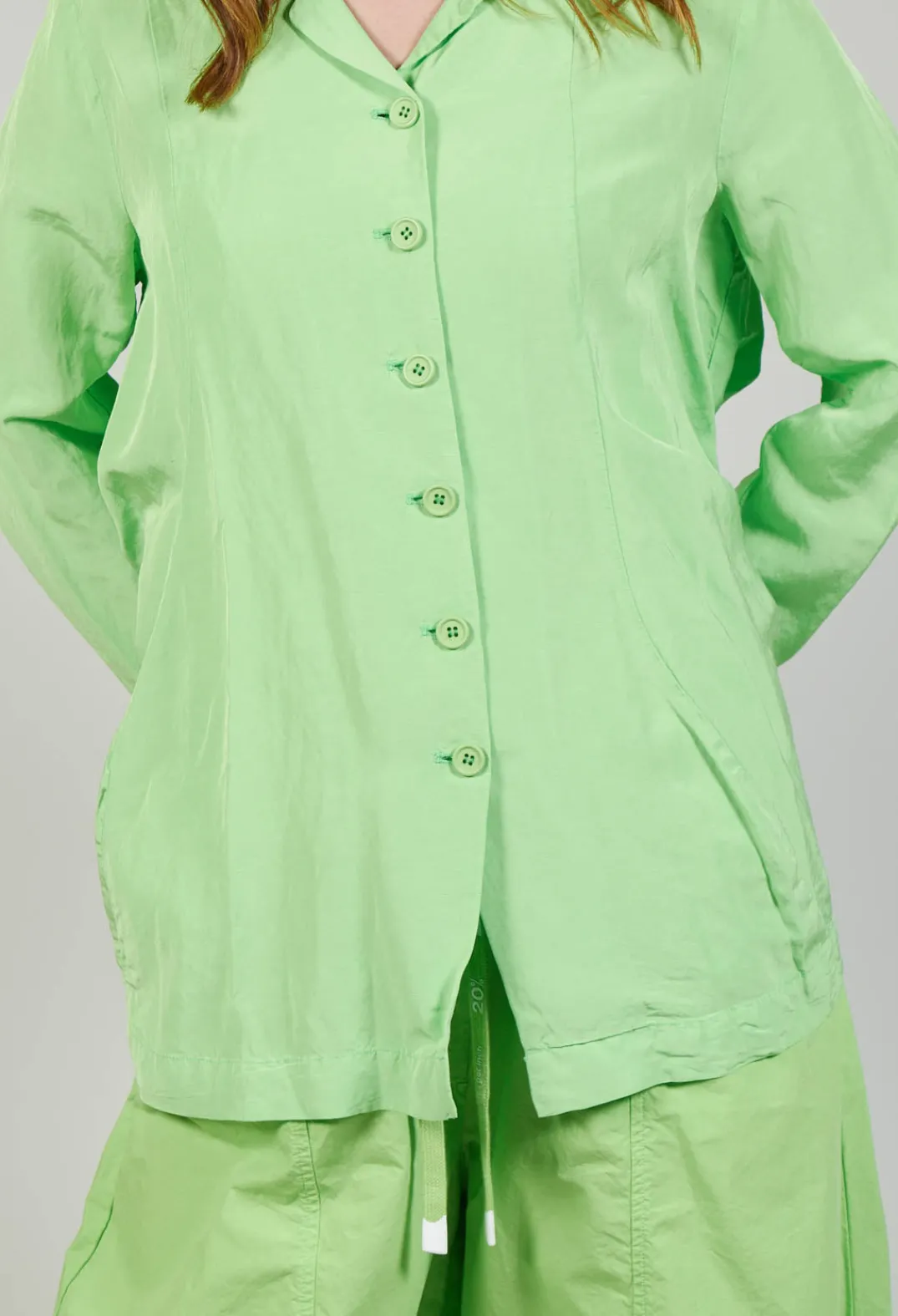 Rundholz Black Label Jackets^Flared Hem Tailored Jacket in Lime