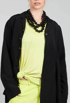 Rundholz Black Label Jackets^Flared Hem Tailored Jacket in Black