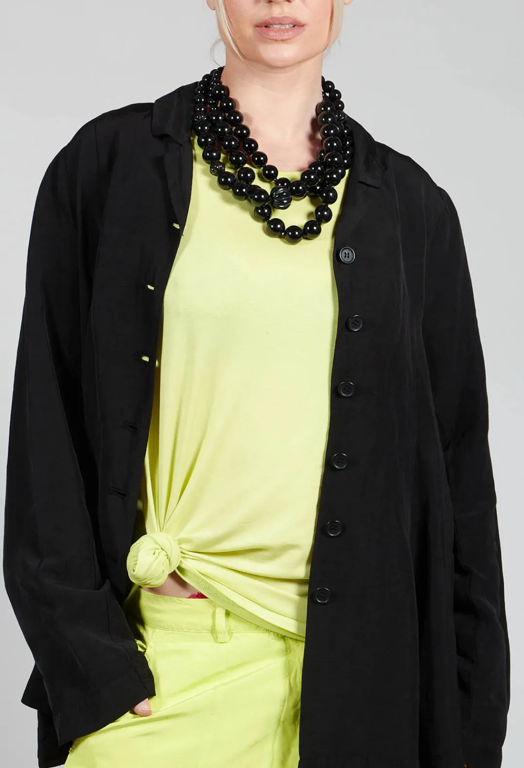 Rundholz Black Label Jackets^Flared Hem Tailored Jacket in Black