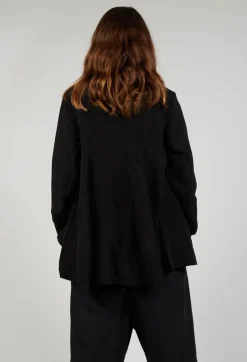 Rundholz Black Label Jackets^Flared Hem Tailored Jacket in Black