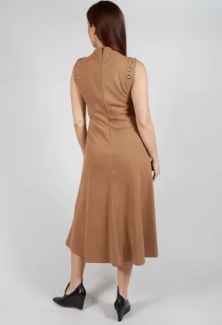 Beatrice B Dresses^Fleece Midaxi Dress in Camel