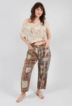 Magnolia Pearl Tops^Floral Dejah Cropped Blouse in None
