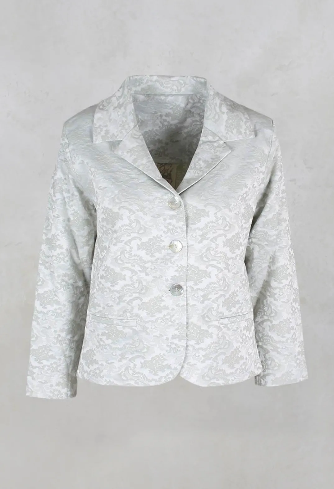 Out of Xile Jackets^Floral Jacquard Jacket in Mint