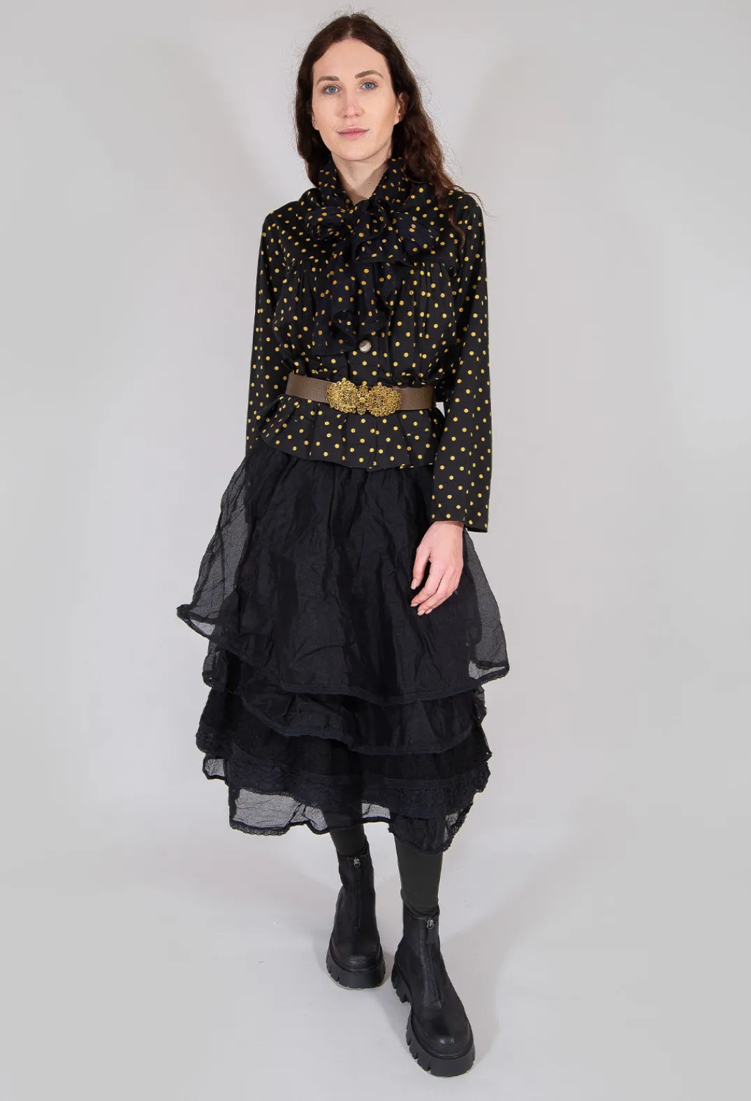 Les Ours Jackets^Florie Jacket in Large Spot Bronze