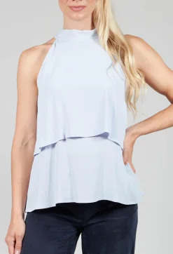 Beatrice B Tops^Flounce Top in Hokusay Blue