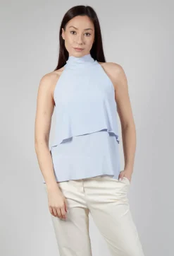 Beatrice B Tops^Flounce Top in Hokusay Blue