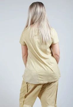 Rundholz Dip Tops^Flower Graphic T-Shirt in Wax Flock Cloud