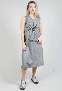 Rundholz Dip Dresses^Flower Print Graphic Dress in C.coal 70% Flock Cloud