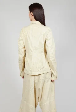 Rundholz Dip Jackets^Flower Print Open Jacket in Wax Flock Cloud