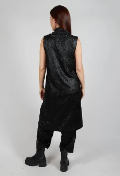 Pal Offner Tops^Fluid Asymmetric Vest in Black