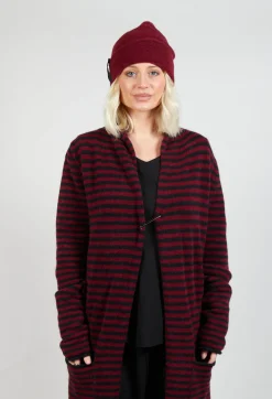 Pal Offner Hats^Fold Over Beanie in Merlot