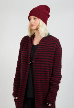 Pal Offner Hats^Fold Over Beanie in Merlot