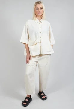 SOH Shirts & Blouses^Folded Pocket Shirt in Off White