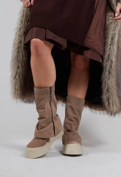 Lofina Boots^Foldover Boots in London Taupe 2
