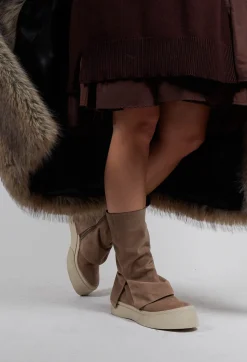 Lofina Boots^Foldover Boots in London Taupe 2