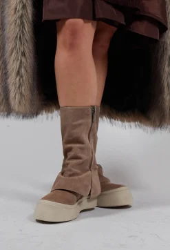 Lofina Boots^Foldover Boots in London Taupe 2