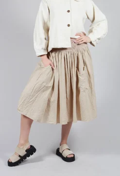 Les Ours Skirts^Framboise Skirt in Striped Linen