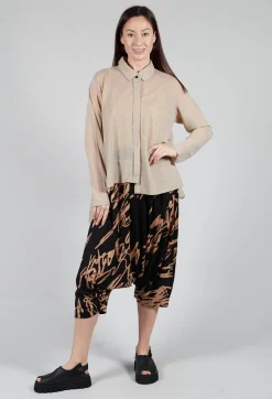 Moyuru Shirts & Blouses^Front Crop Shirt in Beige