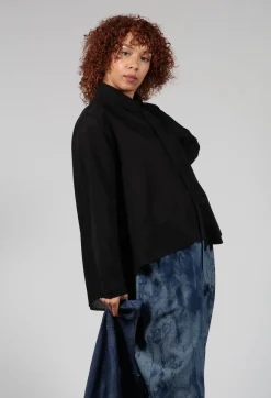 Moyuru Shirts & Blouses^Front Crop Shirt in Black