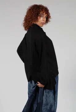 Moyuru Shirts & Blouses^Front Crop Shirt in Black