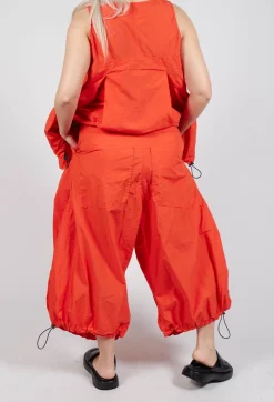 Rundholz Dip Trousers^Front Pleat Balloon Trousers with Toggle Cuffs in Mandarine