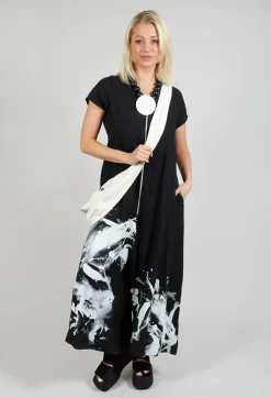 Bize Jumpsuits^Front Zipper Jumpsuit in Black White