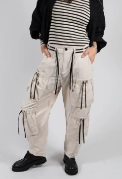 Bitte Kai Rand Trousers^Fukkura Poplin Pants with Tie-Strings in Beige