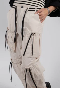 Bitte Kai Rand Trousers^Fukkura Poplin Pants with Tie-Strings in Beige