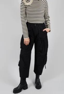 Bitte Kai Rand Trousers^Fukkura Poplin Pants with Tie-Strings in Black