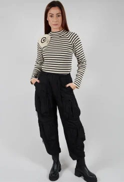 Bitte Kai Rand Trousers^Fukkura Poplin Pants with Tie-Strings in Black