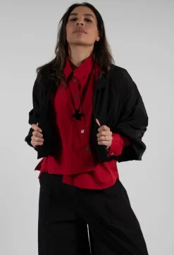 Bitte Kai Rand Jackets^Fukkura Poplin Short Jacket in Black