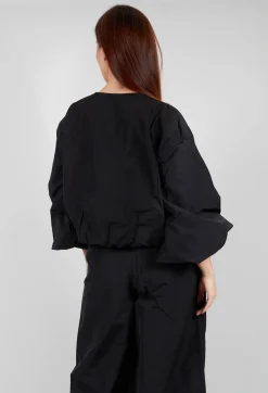 Bitte Kai Rand Jackets^Fukkura Poplin Short Jacket in Black