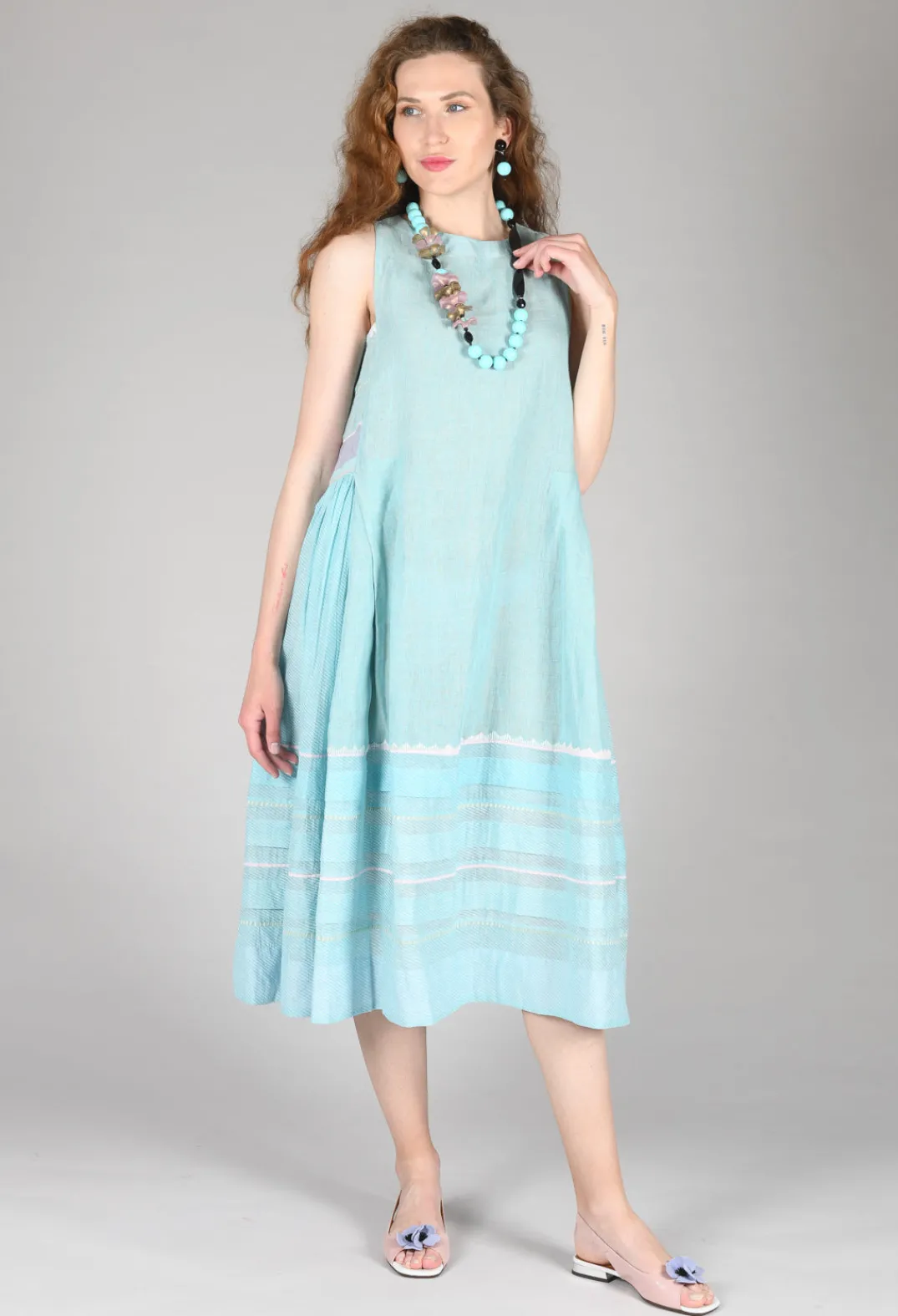 Eka Dresses^Fyodor Dress in Chalky Blue