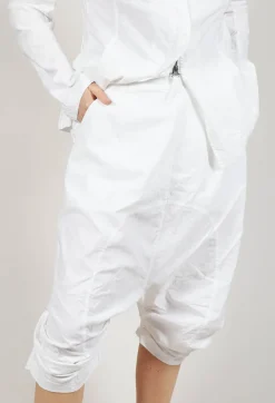 Rundholz Dip Trousers^Gathered Cropped Trousers in Semi Bleach