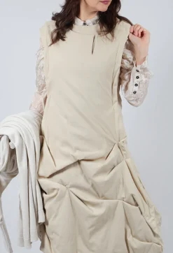 Rundholz Mainline Dresses^Gathered Dress in Bone