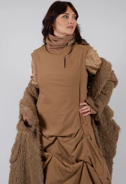 Rundholz Mainline Dresses^Gathered Dress in Camel