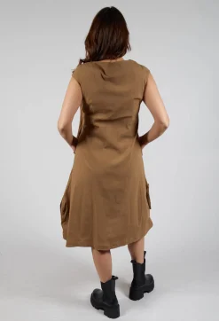 Rundholz Mainline Dresses^Gathered Dress in Camel