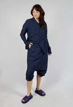 Rundholz Dip Trousers^Gathered Hem Cropped Trousers in Ink