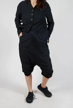 Rundholz Dip Trousers^Gathered Hem Cropped Trousers in Black